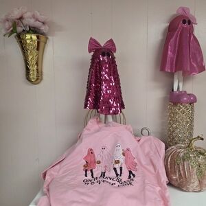 Pink Long Sleeve Ghoul Friends Sweatshirt